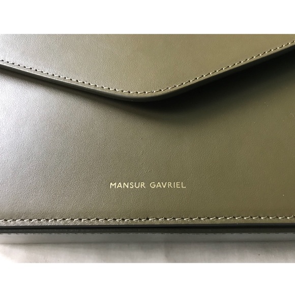Mansur Gavriel Calf Envelope Crossbody Moss - Picture 4 of 15